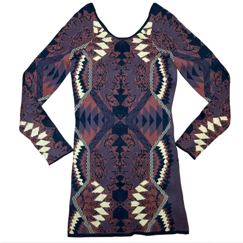 Free People Multicolor Long Sleeve Dress